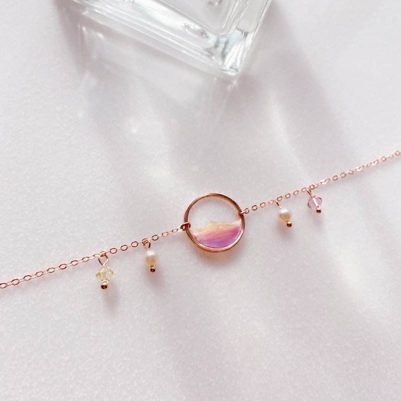 Sunrise Series | Sunrise Crystal Bracelet - สร้อยข้อมือ - เรซิน สีม่วง