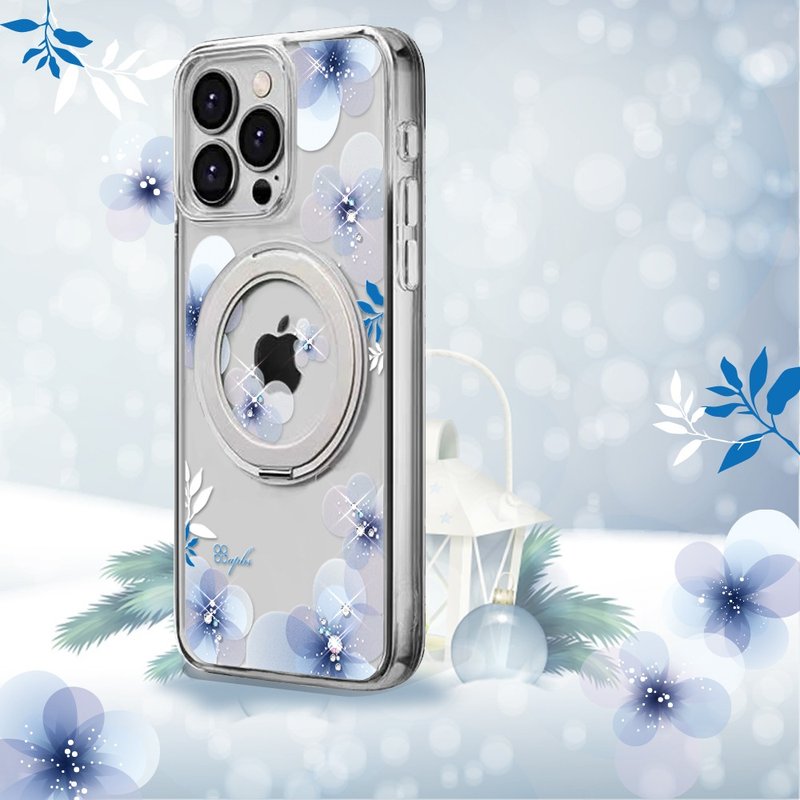 apbs iPhone 16 Series Military Standard 360 Rotating Magnetic Stand Diamond Case-Four Seasons-Winter - เคส/ซองมือถือ - วัสดุอื่นๆ หลากหลายสี