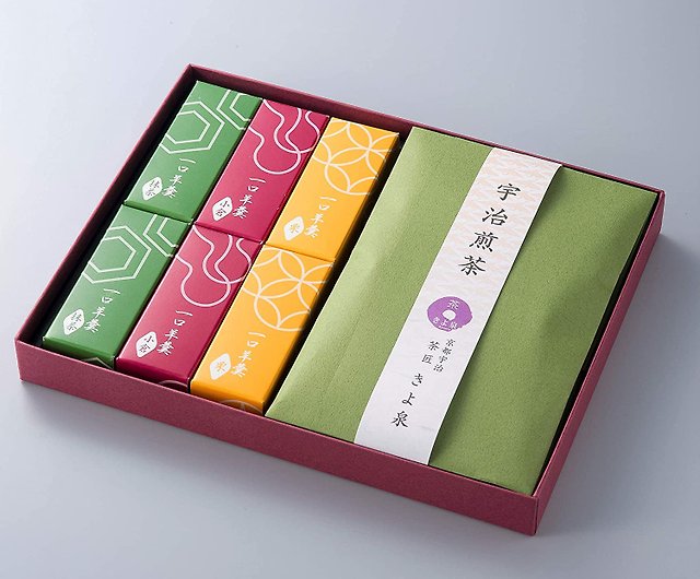 三種口味一口羊羹6 入+ 宇治煎茶茶包20 袋- 設計館kiyosen 蛋糕/甜點 
