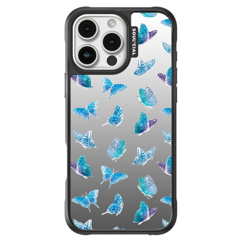 Butterfly Melodies Blue Morpho Guardian iPhone Case Magnetic Suction - Phone Cases - Other Materials 