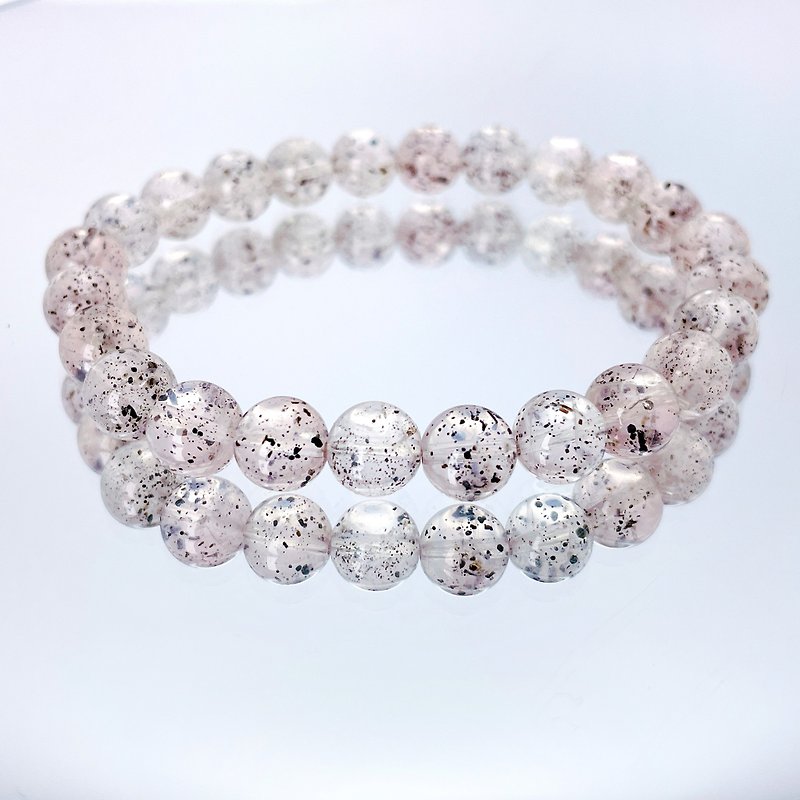 【Girl Freckles】Pink Crystal Symbiotic Biotite - Bracelets - Crystal Pink