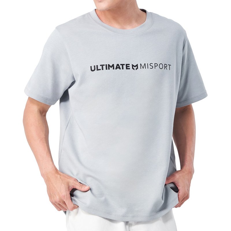 立體機能棉T-ULTIMATEMisport 運動衣 羽球衣 機能服 MIT台灣製 - 運動上衣/排汗衫 - 聚酯纖維 銀色