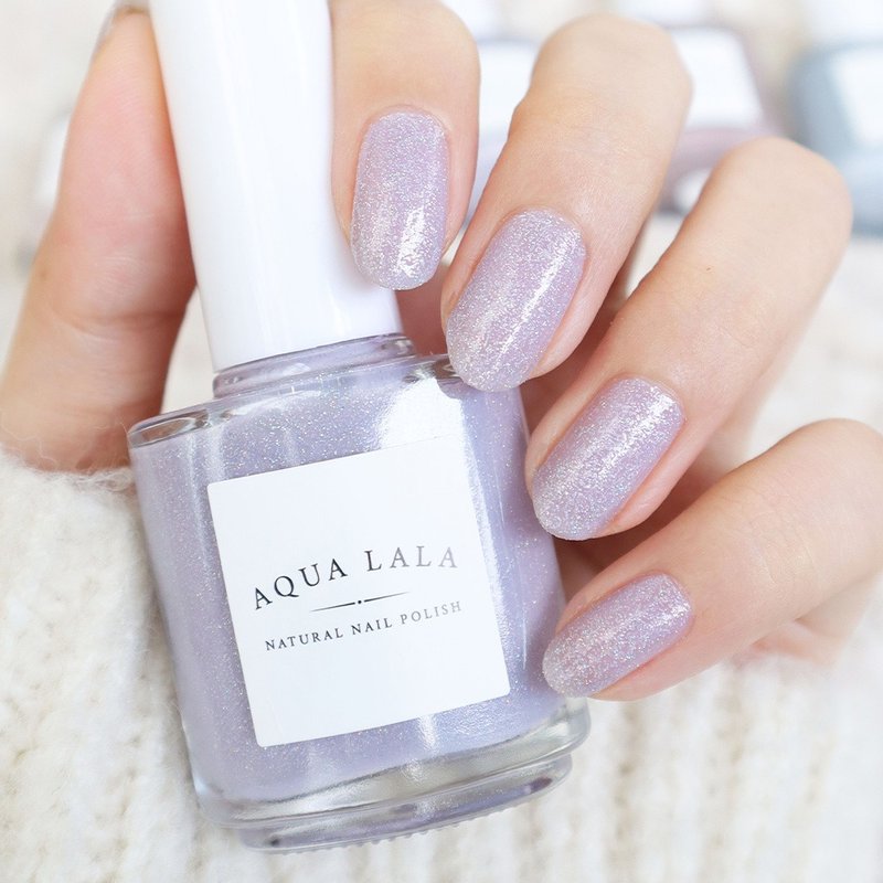 Aqualala-natural harmless nail polish·no odor-N504 lavender - ยาทาเล็บ - แก้ว 