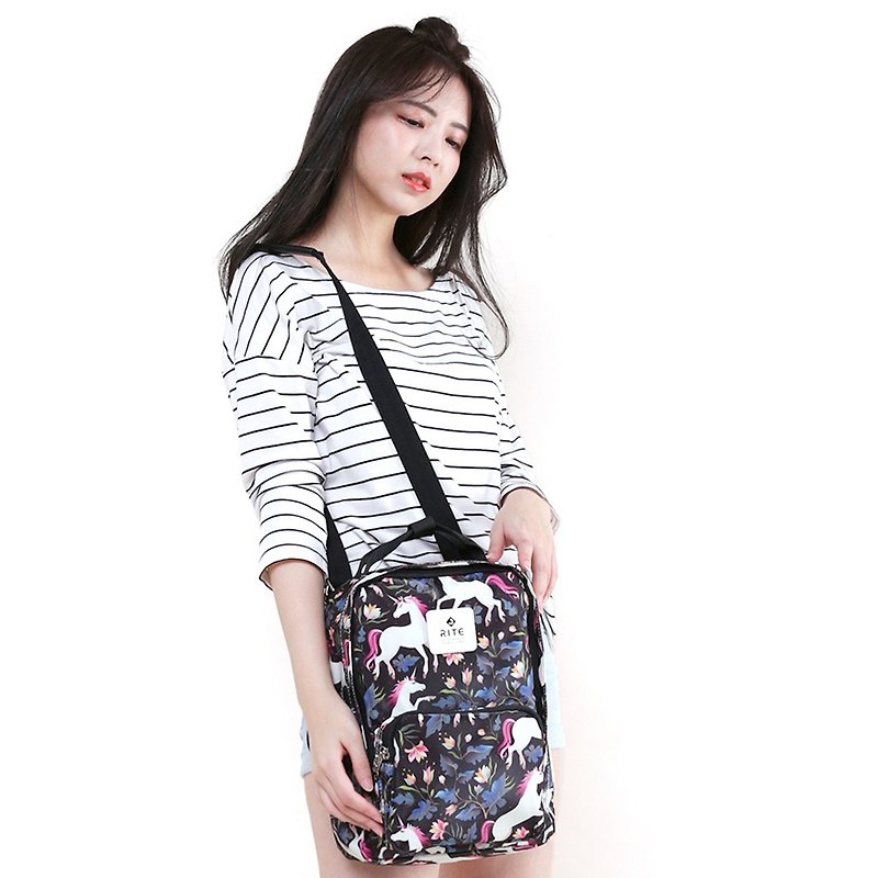[Mid-Autumn Festival 3 Days Limited Time Discount] Le Tour Series - Loose Heart Bag - S - Unicorn - Backpacks - Waterproof Material Black
