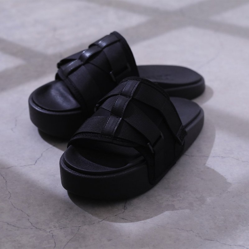 BEAXIS Body Shaping Core Whole Platform Sandals - Black (AZ-766) - รองเท้ารัดส้น - ไฟเบอร์อื่นๆ สีดำ