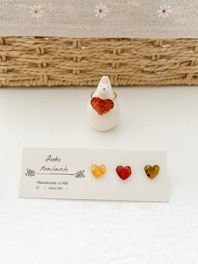 Fresh Fruit Earrings Strawberry Rings Dried Fruit Jewelry Rings Rings Strawberry Kiwi Lemon - General Rings - Plants & Flowers 