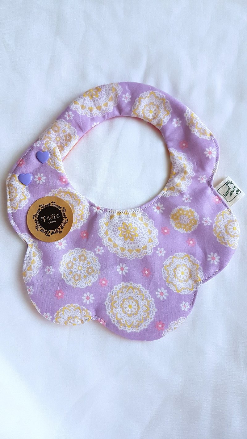 Purple Japanese Thin Cotton & Six Layer AB Surface Bib. Saliva Towel - Baby Gift Sets - Cotton & Hemp Purple