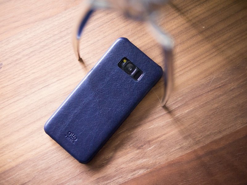 Alto Samsung Galaxy S8 Original Leather Case – Navy - เคส/ซองมือถือ - หนังแท้ สีน้ำเงิน