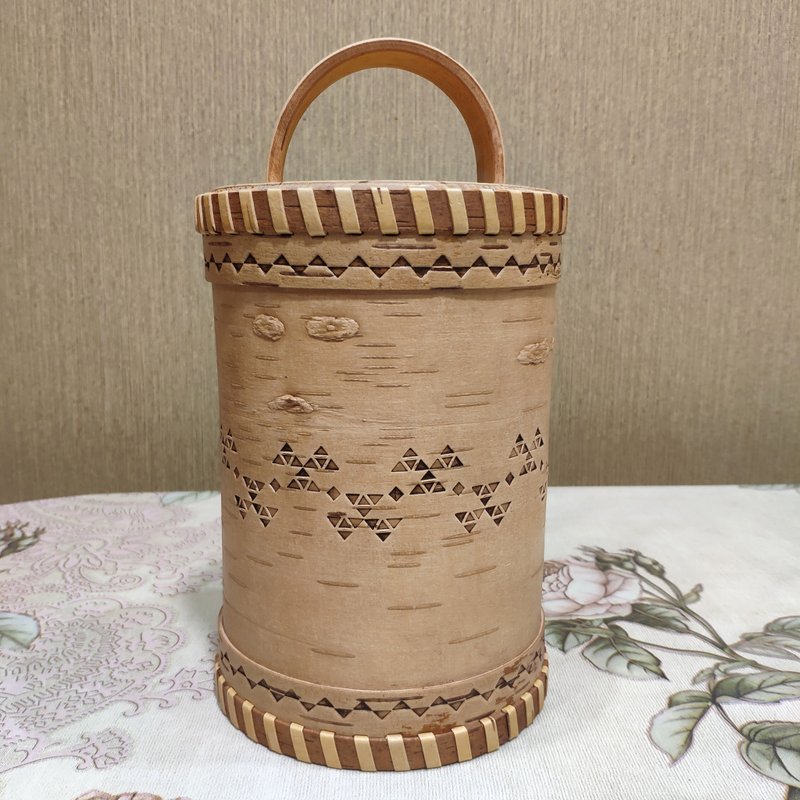 Birch bark box, birch bark canister, tea box - Food Storage - Wood 