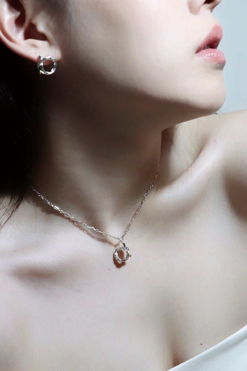 class a 經典十字 純銀項鍊 necklace - 項鍊 - 純銀 銀色