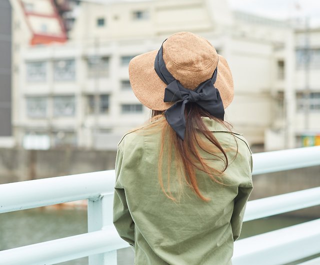 Burlap Mesh Summer Sun Hat for Women Japanese Design - Shop Casualbox Hats  & Caps - Pinkoi