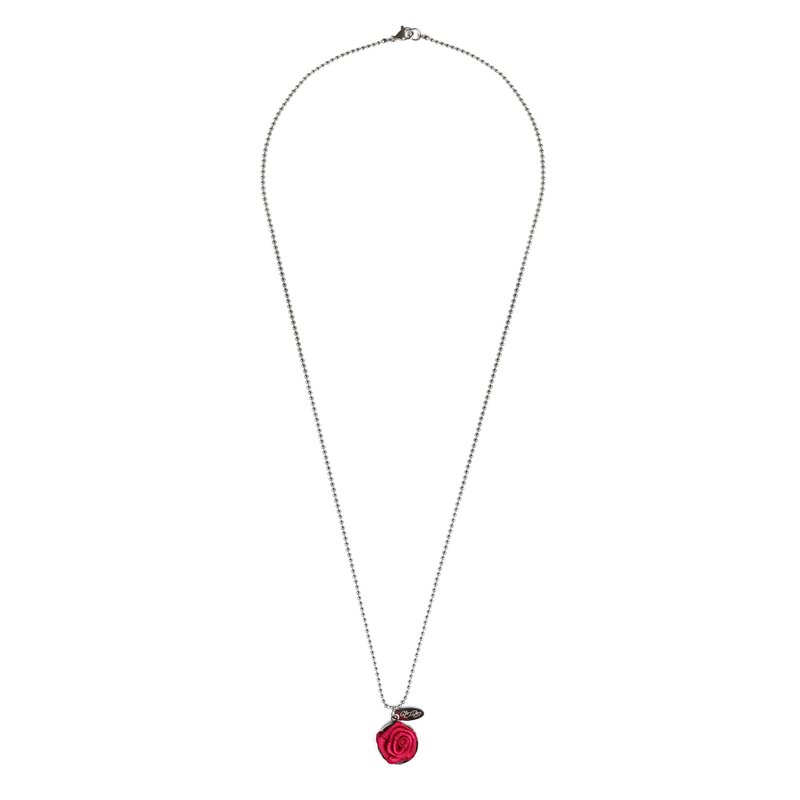 KDNP Rosie Pop Necklace Mini - 項鍊 - 不鏽鋼 紅色