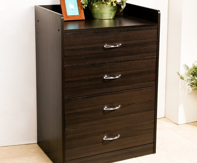 木目調 4段キャビネット ウェイマン】台湾製 シンプル 木目調 4段引き出し収納庫 ワード