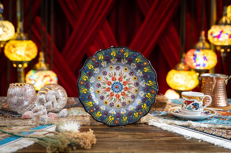[Turkish hand-painted pottery plates] The first Turkish ceramic painting studio in Taiwan/Taichung City - Pottery & Glasswork - Pottery 