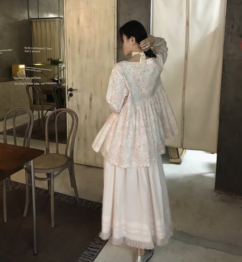 白日煙火 常青款娃娃衫上衣 可客製 - 女上衣/長袖上衣 - 其他材質 粉紅色