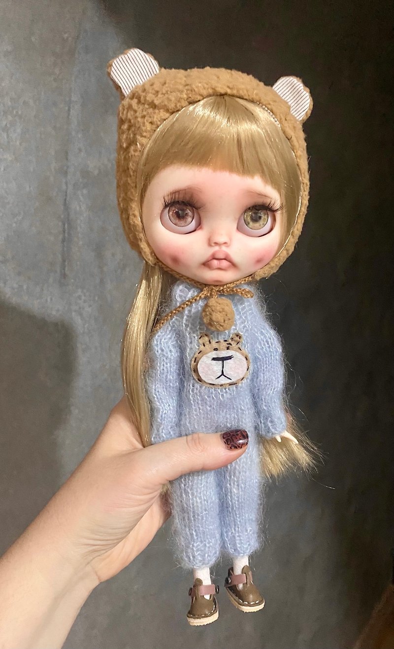 Custom Blythe Doll Ooak Blythe - ตุ๊กตา - พลาสติก สีกากี