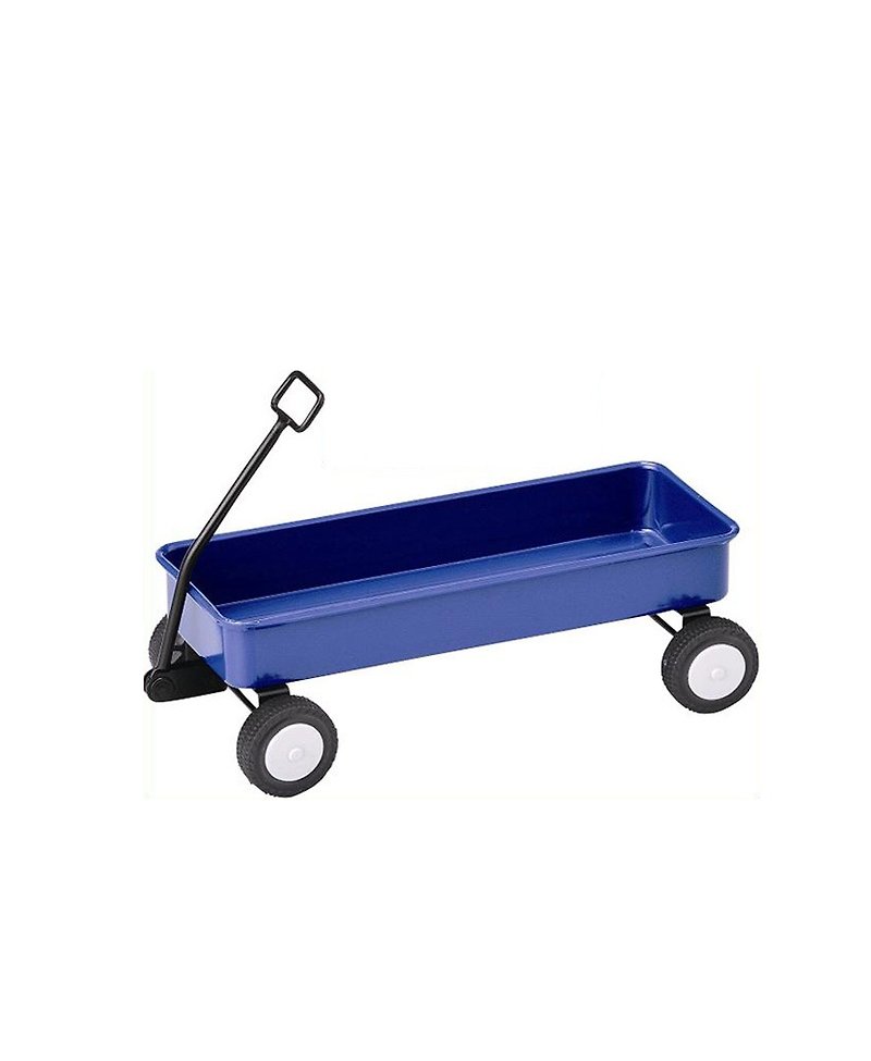 Japan Magnets retro industrial wind table cute stationery / sundries storage trolley (blue) - Other - Other Materials Blue