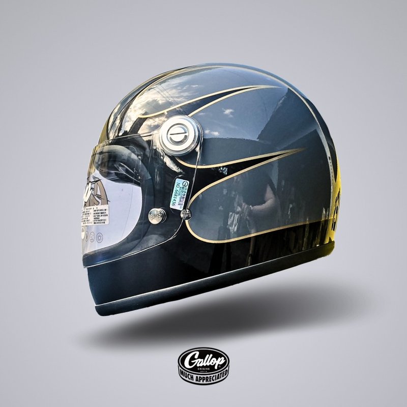GALLOP TRACK SAFETY HELMET 1932 樂高帽 水泥灰 - 安全帽 - 其他材質 