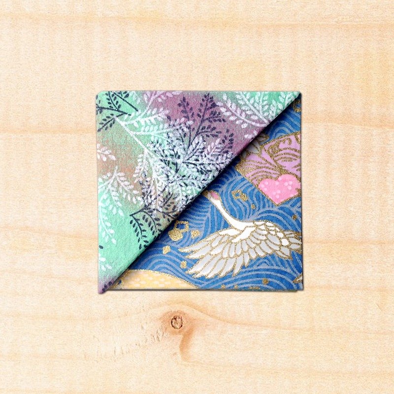 Flower Corner Bookmark-Japanese Imported Washi / Handmade Bookmark -bookmark #031 - Bookmarks - Paper 