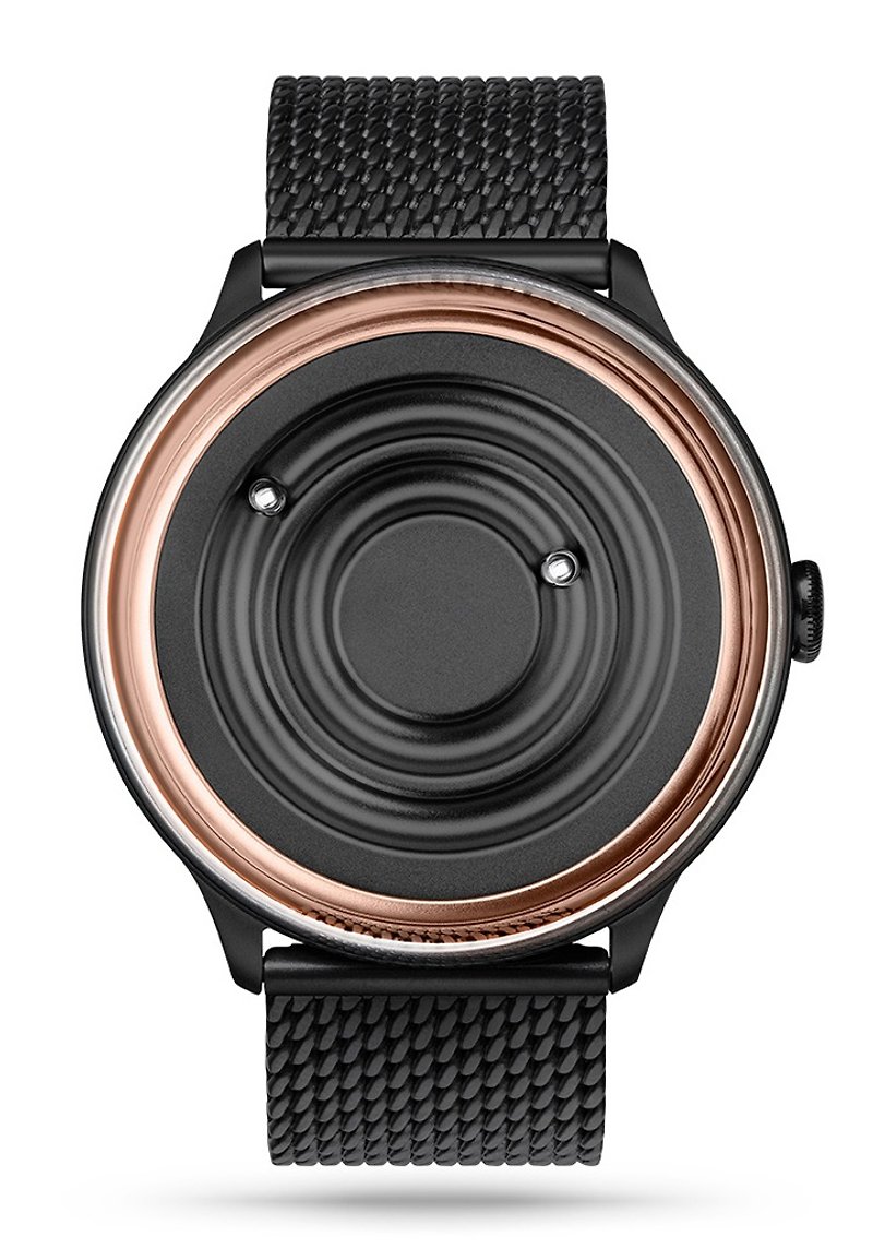 宇宙天空系列腕錶Jupiter木星系列 - 黑玫瑰金色/Black RoseGold - 男裝錶/中性錶 - 不鏽鋼 黑色