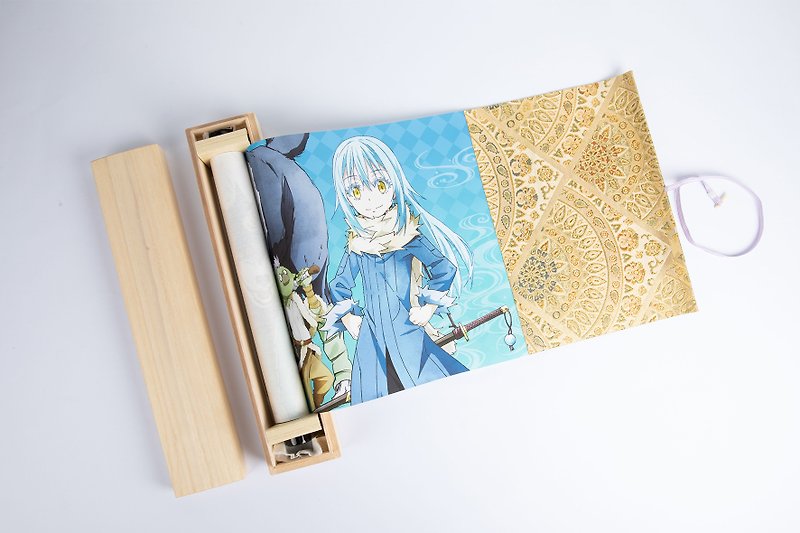 【Reincarnated Slime】Japanese Traditional Banner Scroll - ของวางตกแต่ง - กระดาษ สีทอง