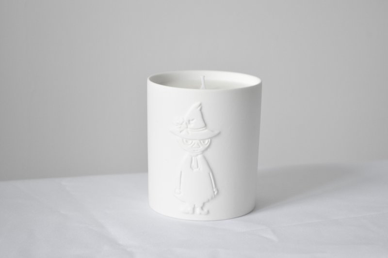Lulumi Shiliqi plain-fired ceramic scented candle 200g - authorized by Moomin, Finland - Candles & Candle Holders - Porcelain White