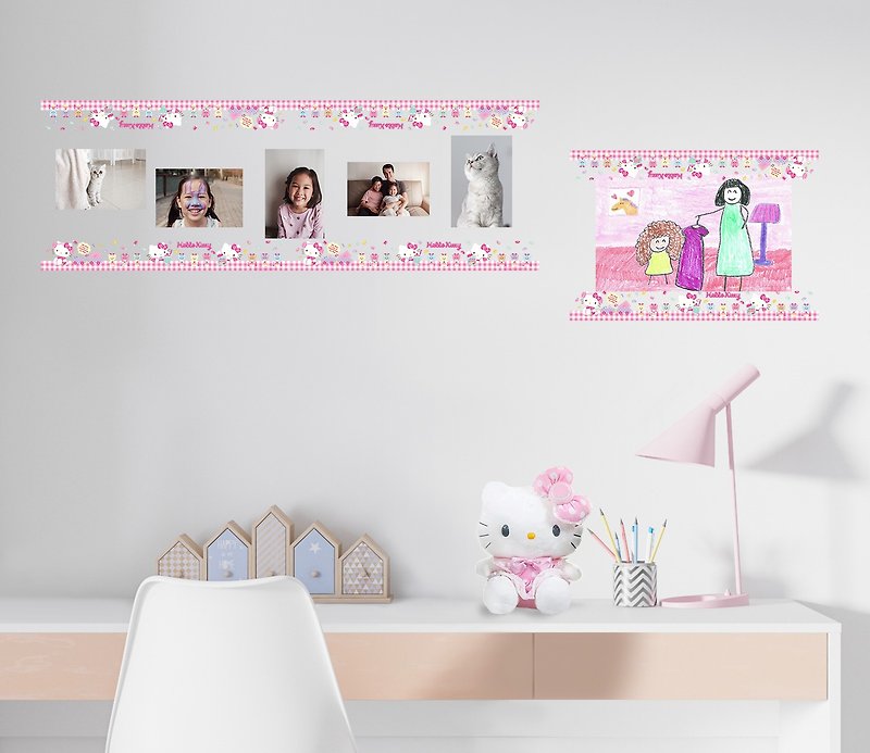 QuickFilm 靜電無痕透明貼 – Hello Kitty - 壁貼/牆壁裝飾 - 塑膠 粉紅色