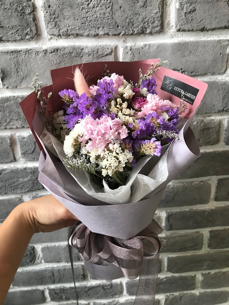 璎珞 Manor*G*Gift Bouquet / Immortal Flower. Dry Flower / Mother's Day / Mother's Day Bouquet - ช่อดอกไม้แห้ง - พืช/ดอกไม้ 