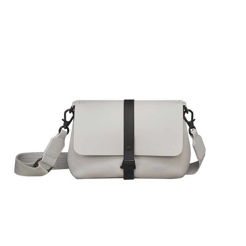 GASTON LUGA Splash Crossbody Bag Shoulder/Side Backpack-Taupe [Ready Stock] - กระเป๋าแมสเซนเจอร์ - วัสดุอื่นๆ สีเทา