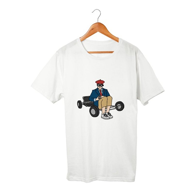 Max T-shirt - เสื้อยืดผู้ชาย - ผ้าฝ้าย/ผ้าลินิน สีเทา