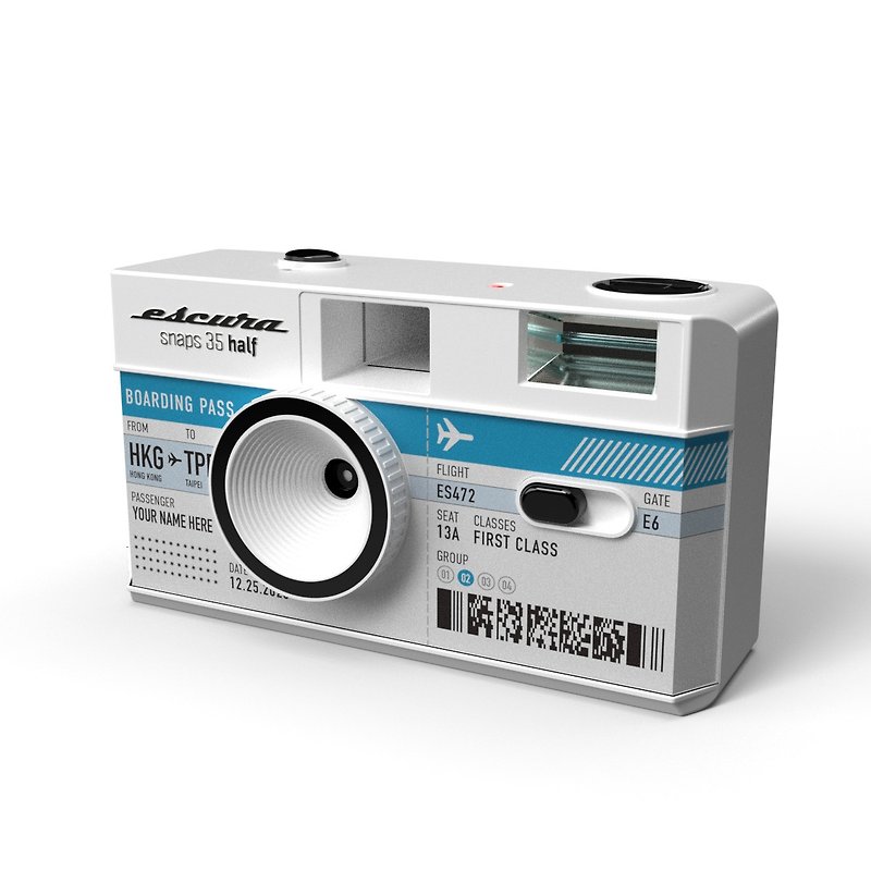 【特別訂製】底片相機 - 登機證設計 - 菲林/即影即有相機 - 塑膠 