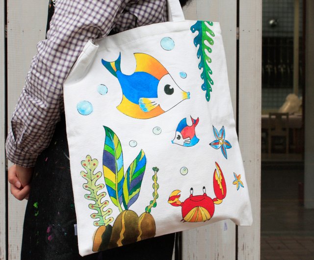 Painted bag design hot sale