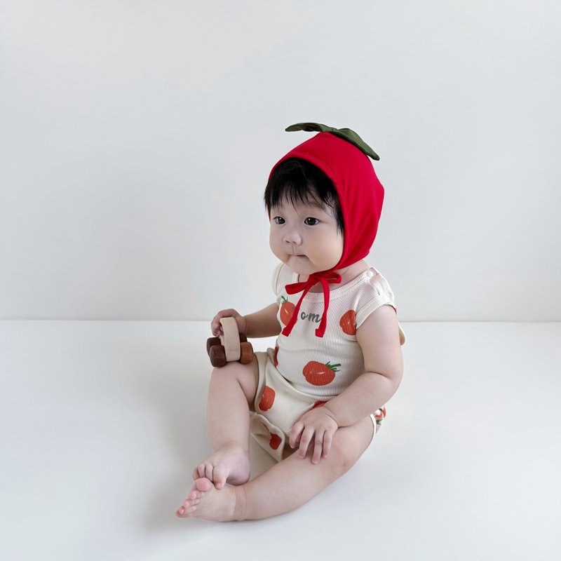 Tomato baby 2-Piece bodysuit Set Personalized - Tops & T-Shirts - Cotton & Hemp White