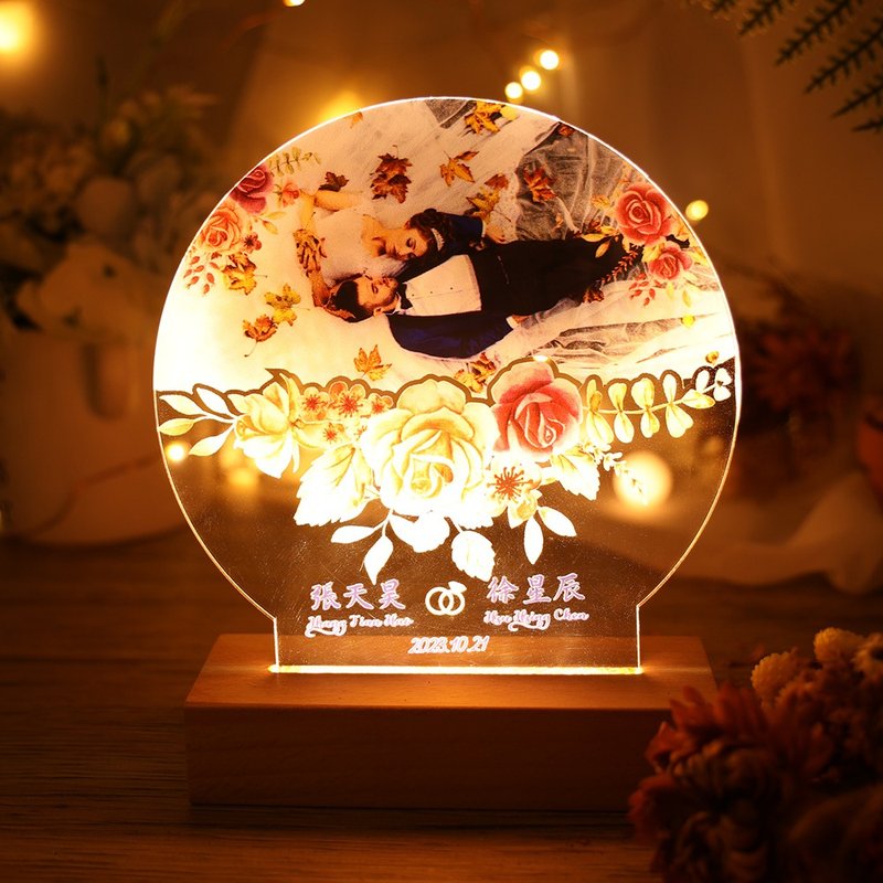 [MU Workshop] Pet night light/Customized night light/Book date night light/Photo night light/ Acrylic night light - โคมไฟ - วัสดุอื่นๆ 