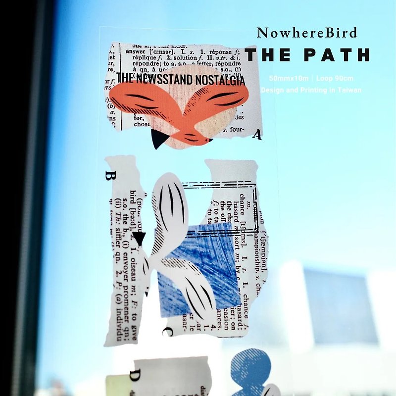 [物] 鳥の足跡 PET ThePath | - マスキングテープ - プラスチック 多色