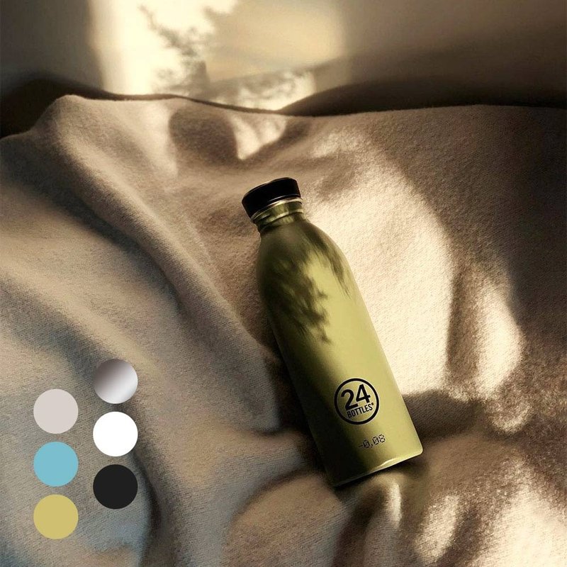 義大利 24Bottles 輕量冷水瓶 500ml / 單色系列 - 水瓶/水壺 - 不鏽鋼 多色