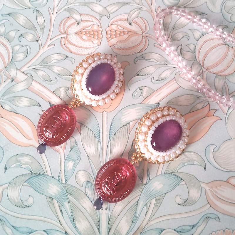Opalite earrings - Earrings & Clip-ons - Glass Multicolor