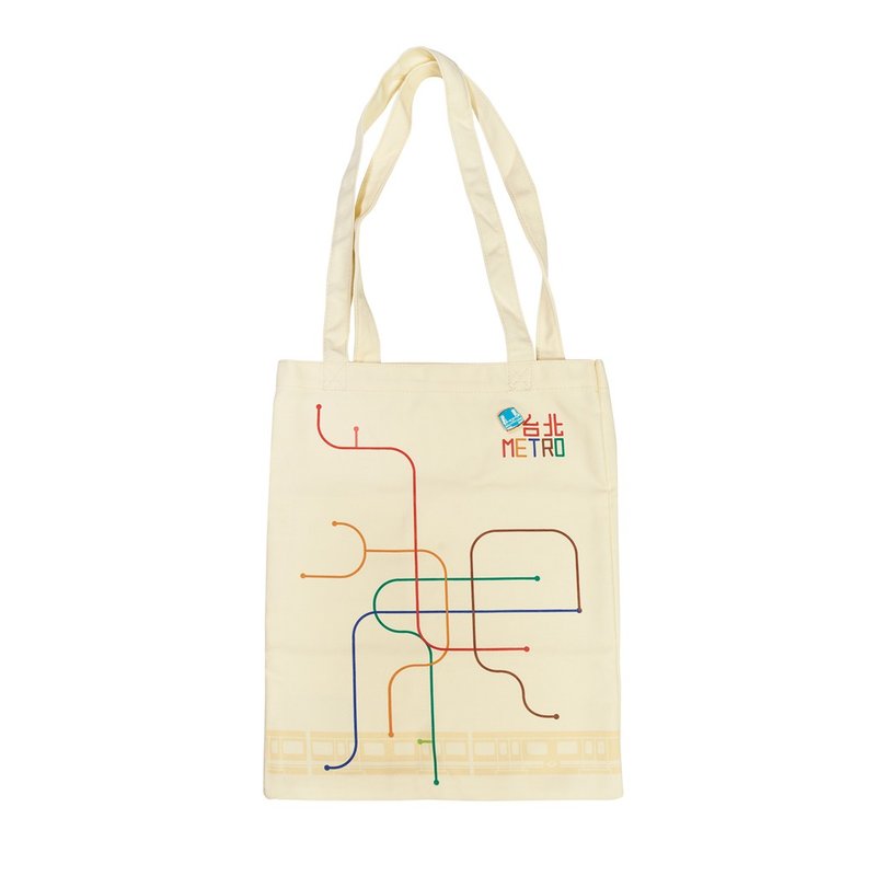 【Roaming Taiwan X Taipei MRT】Taipei MRT Old City Time Series-Canvas Bag - Messenger Bags & Sling Bags - Other Materials 