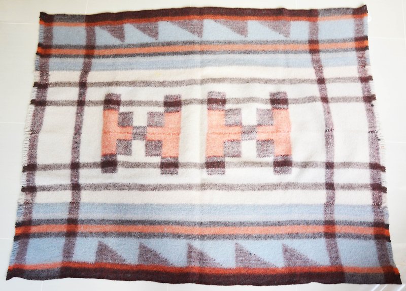 Pinkoi limited edition geometric wool blanket - oversized - fair trade - Blankets & Throws - Wool Multicolor