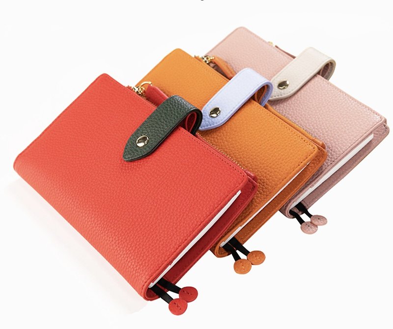 Amnery literary small fresh leather travel handbook - Notebooks & Journals - Genuine Leather 