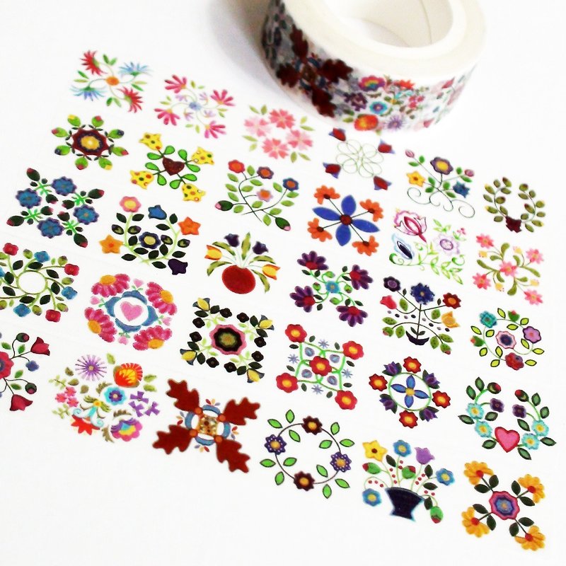Masking Tape Floral World - มาสกิ้งเทป - กระดาษ 