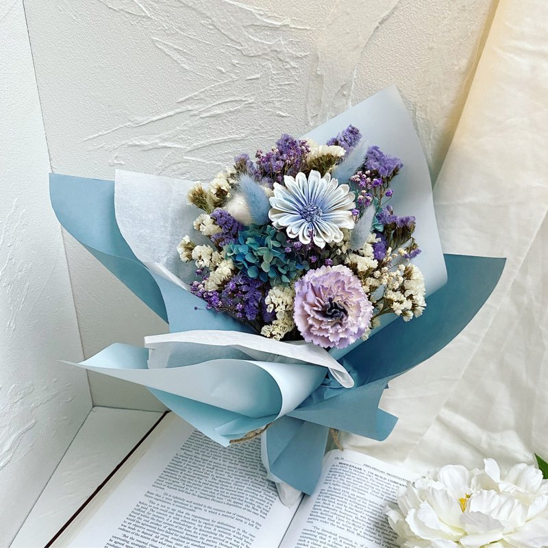 [Graduation bouquet] I just like me like this | Graduation bouquet of dried flowers | Graduation flowers | Sunflowers - Dried Flowers & Bouquets - Plants & Flowers Blue