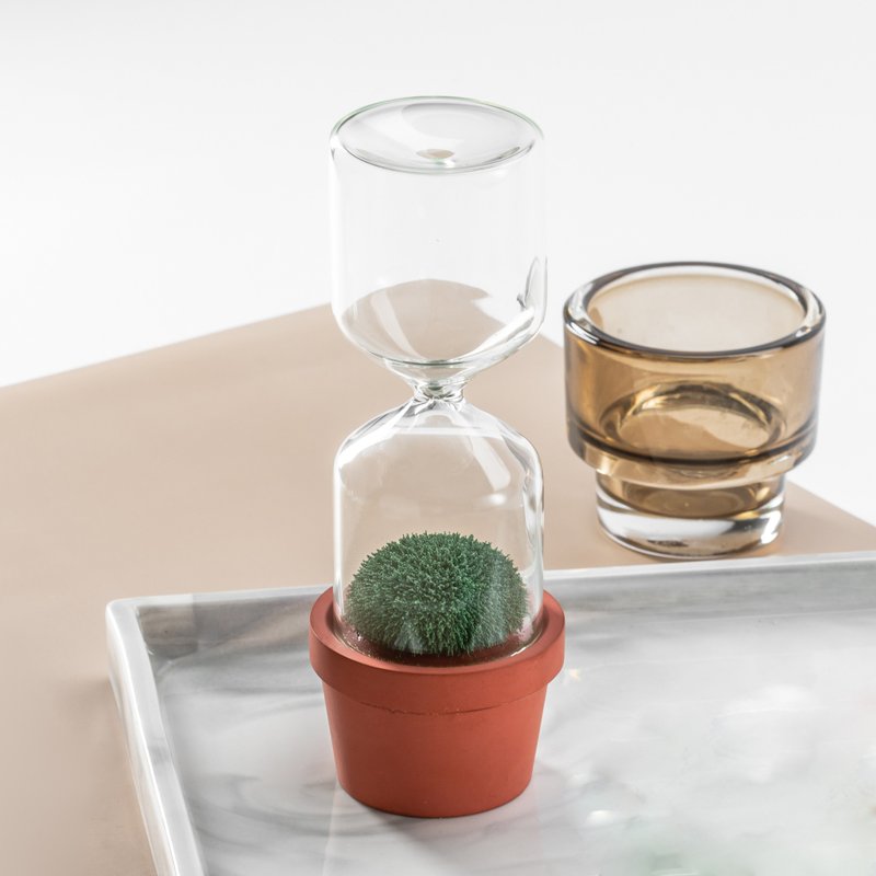 Potted Hourglass Magnetic Aluminum Alloy Set Gift Box - ของวางตกแต่ง - อลูมิเนียมอัลลอยด์ 