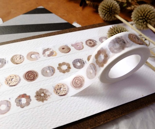 Texture donut dessert washi tape craft paper - Shop Polly on the terrace  Washi Tape - Pinkoi