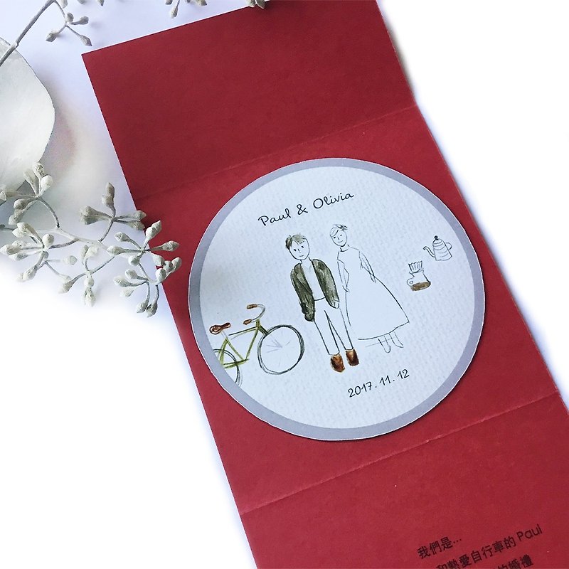 新人客製化磁鐵 / 婚禮小物 / 包括紙卡包裝/ 軟性磁鐵 - 磁石貼/磁鐵 - 其他材質 多色