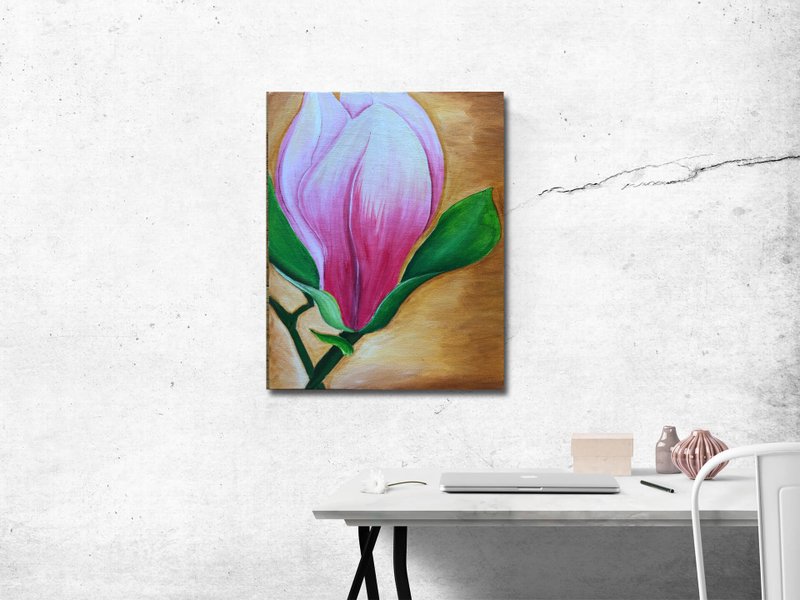 夏季植物牆藝術定制帆布 Flowers Painting, Interior Design, Natural Painting, Hanging Picture - Posters - Other Materials Multicolor