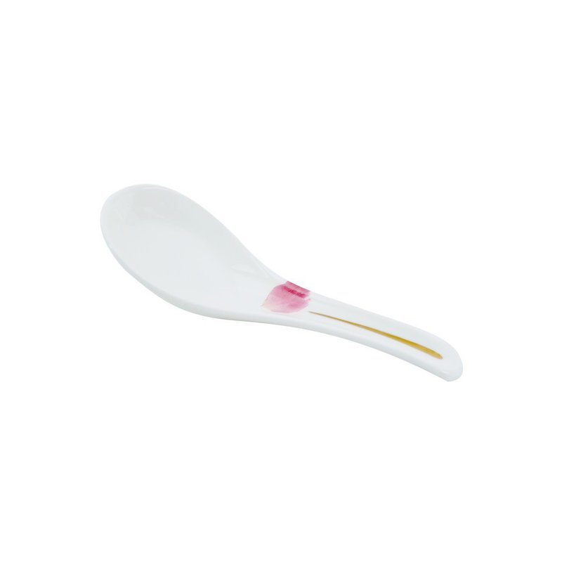 Pink Rose 粉色玫瑰骨瓷湯匙(S) - 刀叉/湯匙/餐具組 - 瓷 粉紅色