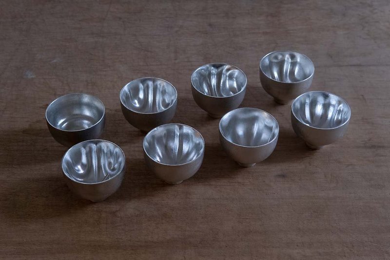 CYMASCOPE - PURE TIN SAKE CUP Sennheiser Pure Tin Sake Cup - Bar Glasses & Drinkware - Other Metals Silver