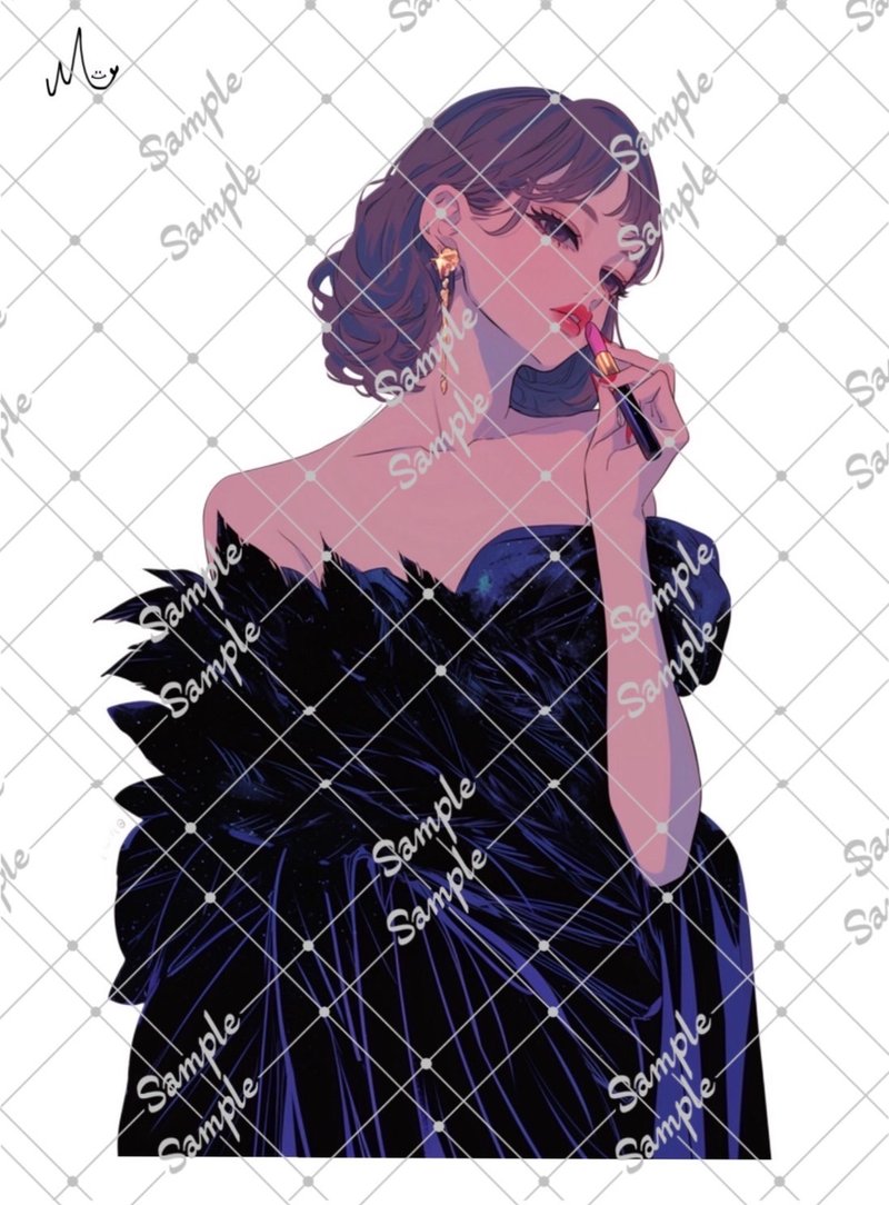 オリジナル人物ステッカー10月新作 - 貼紙 - 紙 