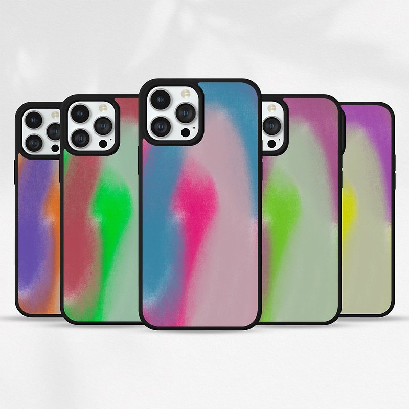 Customized iPhone 14 13 12 11 Pro Case Samsung P423 Abstract Oil Pastel 3 - Phone Cases - Plastic Multicolor